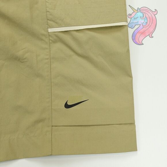 Nike Mens Essentials Woven Utility Shorts Knee Length Khaki DM6690 250 Medium M - Picture 2 of 16
